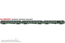 L.S. Models MW40951 - 3er Set Personenwagen OCEM SNCF, Ep.IIIa