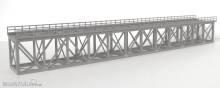 Modellbau Laffont N11721 - Fachwerkbrücke mit unterem Tragwerk, graphitgraue Farbgebung