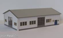 Modellbau Laffont N3301 - Gewerbehalle mit Rolltoren