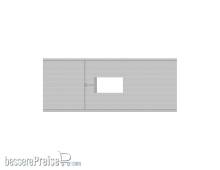 Modusteck N870851.6 - Bahnsteigbelag lang, Leitsystem, Öffnung L.159 x B.63,3 mm