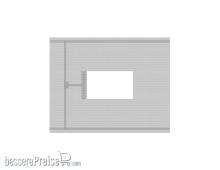 Modusteck N870853.6 - Bahnsteigbelag kurz, Leitsystem, Öffnung L.80 x B.63,3 mm