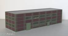Modellbau Laffont N902 - Kohlenzechen-Gebäude Zeche Lohberg, Stahlfachwerk grün