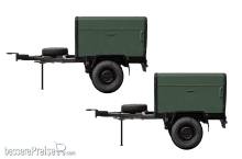 NPE NA 88330 - Anhänger HL 10 militärgrün o. Dachtr.