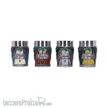 Nemesis Now NEMN-B5892V2 - Herr der Ringe Schnapsgläser 4er-Pack Hobbits