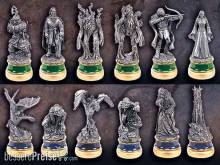 Noble Collection NOB02172 - Herr der Ringe Schachfiguren Die Zwei Tuerme Ergaenzungs-Set