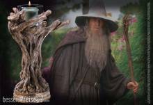 Noble Collection NOB2267 - Herr der Ringe Kerzenstaender Gandalf der Graue 23 cm