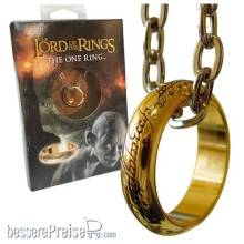 Noble Collection NOBXT0903 - Herr der Ringe Ring Der Eine Ring (vergoldet)