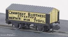 Peco NR-P112 - Crawshay Kalkwagen mit Dach