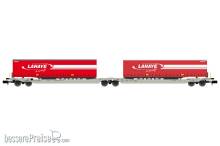 REE Modeles NW-186 - Twin car Sdggmrs AAE Hupac Intermodal + 2 trailers LAHAYE – Era V-VI