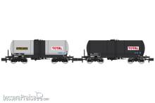 REE Modeles NW-226 - Set of 2 ANF ALGECO / TOTAL Bogies Y 25S petroleum products transport Era IV