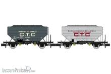 REE Modeles NW-313 - Set of 2 Grain Cars “CTC-COTRAM” and “CTC-UNCAC”, SNCF Era III