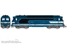 REE Modeles NW-334S - Diesel locomotive BB 67465 CAEN Blue livery with raised road number plates Era III-IV - DCC Sound