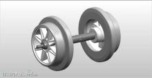 NPE NZ 33259 - Doppelspeiche grau 11mm