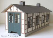 Modellbau Laffont O9301 - Einständiger Lokschuppen