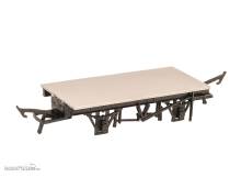 Peco PA08 - BR/RCH 9-Fuß-Wagon-Chassis-Kit (nicht montiert) - Doppelbremse