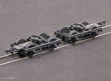 Peco PA108 - LNWR 8ft Coach Bogies & Wheel