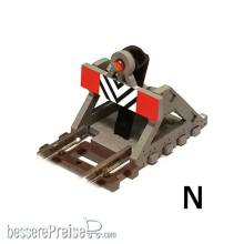 Proses PBF-N-02 - Prellbock Baugr. N mit Puffer aus Holz und LED-Stoplicht ( 2er Packung )