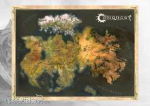 Para Bellum PBW1037 - Conquest Cloth Map of Alektria, the first continent of EÄ
