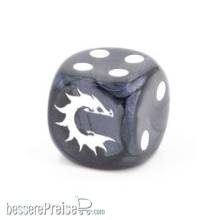 Para Bellum PBW6567 - Conquest Logo on Dark Grey Marbled Dice - 24 per pack