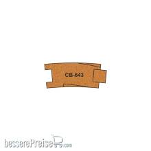 Proses PCB-643 - 10 x vorgefertigtes Korkgleisbett für gebogenes Gleis R643