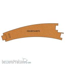 Proses PCB-8074-5 - 10 x vorgefertigtes Korkgleisbett für gebogene Weichen R8074-8075