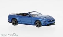 PCX PCX870564 - PCX87, Ford Mustang VI Cabriolet, dunkelblau, 2020, 1:87