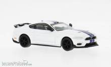 PCX87 PCX870569 - PCX87, Ford Mustang VI Mach I, weiss/dunkelblau, 2020, 1:87
