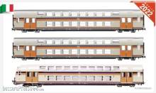 Pirata PI6300 - 3er Set Doppelstockwagen FS, Ep.IV, mit Steuerwagen