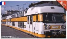 Pirata PI6350 - 3er Set Doppelstockwagen VB2N SNCF, Ep.IV, m. Steuerwagen