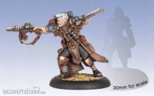Warmachine PIP31079 - Cygnar Captain Jonas Murdoch Character Mercenary UA Blister