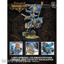 Warmachine PIP31103 - Cygnar Epic Cavalry Warcaster Lord General Colemen Stryker
