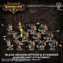Warmachine PIP33902 - Extreme Black Dragon Officer and Standard Unit Upragde