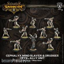 Warmachine PIP34116 - Cryx Ally Cephalyx Mind Slaver & Drudges Unit (10)(plastic)