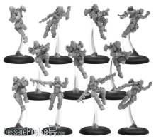 Warmachine PIP37013 - Crucible Guard Rocketmen & CA - Golden Crucible Unit (14) (metal/resin)