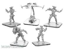 Privateer Press PIP51063 - Shinobots, Shinobot Gunner, and UCI Jet - Monsterpocalypse Uber Corp International Unit (metal/resin)