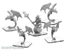 Privateer Press PIP51114 - Stalkers and Draken Mystic - Monsterpocalypse Draken Armada Unit (metal)