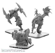 Privateer Press Übersee PIP51157 - Toxxo, Squix, and Shinobot – Monsterpocalypse Destroyers Alternate Elite Units (metal)