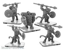 Privateer Press Übersee PIP51168 - Jaguar Spirits & Arbiter Monoliths - Monsterpocalypse First Guardians Unit (metal)