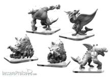 Privateer Press PIP51204 - MONSTERPOCALYPSE - Kraken Hatchlings, Orca Huntsmen & Sea Dragon - Tritons (Resin)