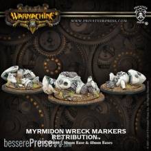 Warmachine PIP91068 - Retribution Myrmidon Wreck Markers (3) (plastic)