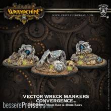 Warmachine PIP91069 - Cyriss Vector Wreck Markers (3) (plastic)