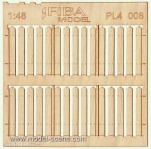 Model Scene PL4-008 - Bretterzaun - breite Bretter