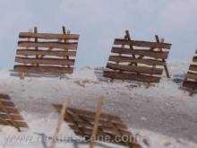 Model Scene PL8-501 - Schneefangzäune aus Holz