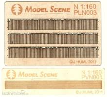 Model Scene PLN-003 - Umzäunung aus Brettern - beschädigt