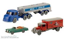 Brekina PMS_248021 - Set Wiking-Verkehrs-Modelle 96, Henschel HS 190 S Bimot Tanksattelzug, MB 280 SE Cabriolet und L 2500 Koffer-LKW