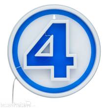 Paladone Products PP14789MUVN - Fantastic Four LED Wandleuchte Logo Neon