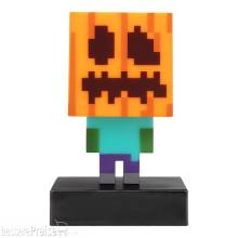 Paladone Products PP15302MCF - Minecraft Icons Leuchte Zombie Jack O Lantern 10 cm