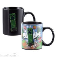 Paladone Products PP7975MCF - Minecraft Tasse mit Thermoeffekt Creeper