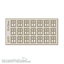 Proses PW-011 - 21 Stk. Altbaufenster 10 x 13 mm, 4-Scheiben H0/00