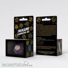 Q-Workshop QWS12VTRG02 - Treasure Generator Die: Shimmering Purple&GolD